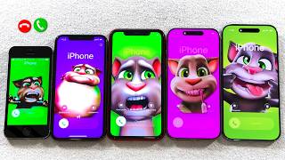 Iphone 17 Air  Iphone 16p  Iphone 11  Iphone Xs  Iphone 5s Incoming Call At The Same Time