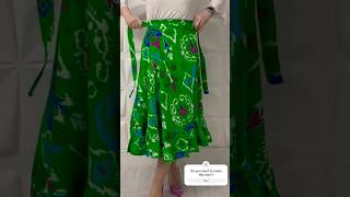 How to make wrap skirt easily #sewing #diy #sewingtutorial #shorts #fashion #circleskirt #skirt