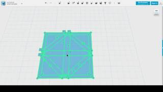 123D Design Drawing  flag base