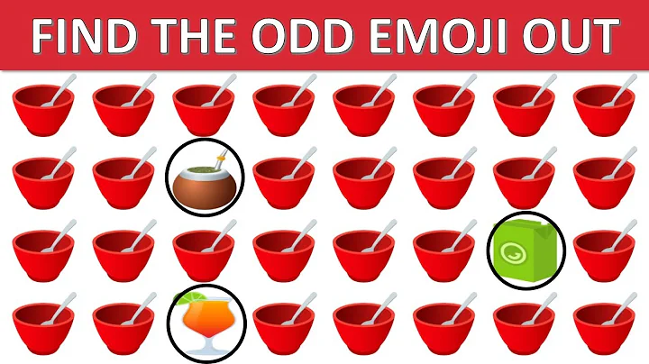 FIND THE ODD ONE OUT | Emoji Puzzle Quiz #60