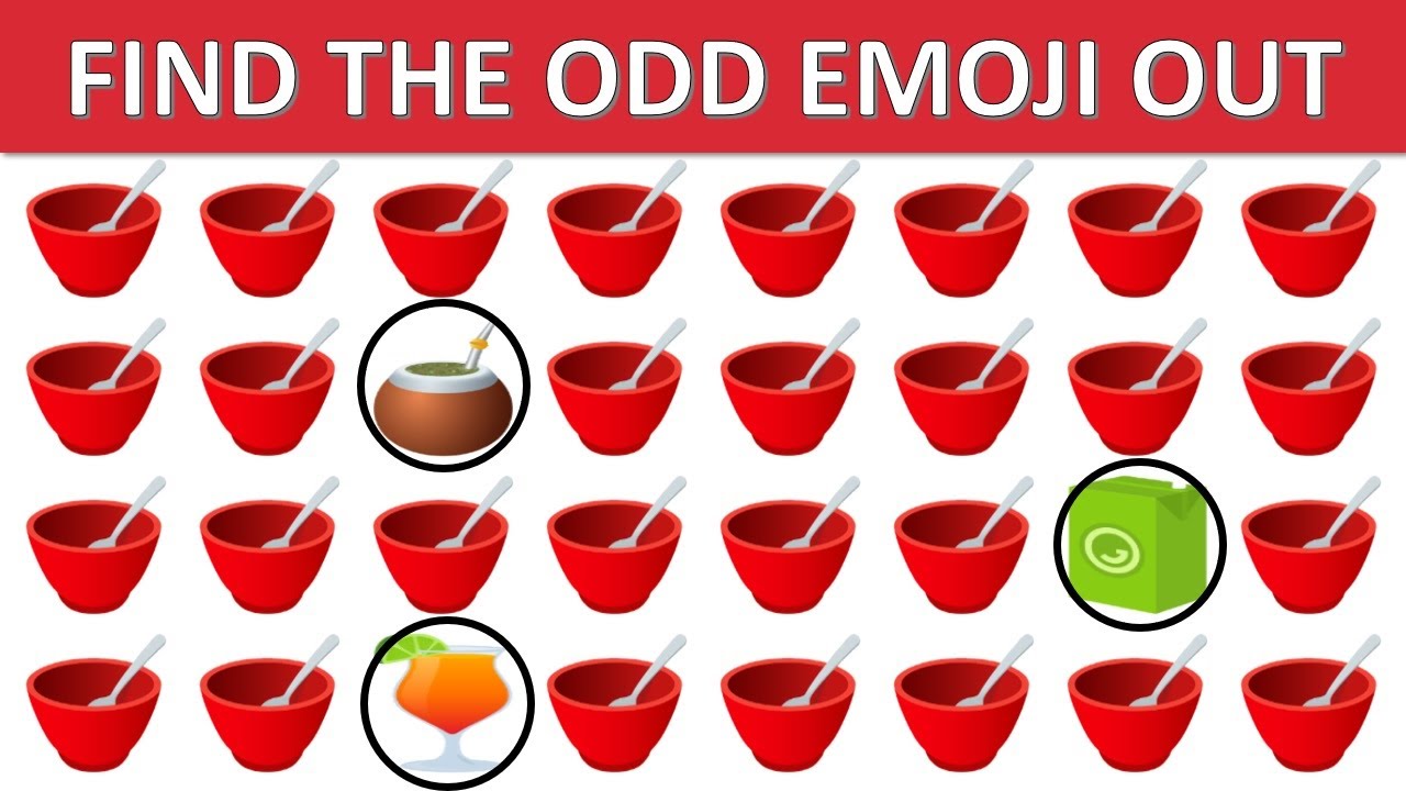 FIND THE ODD ONE OUT | Emoji Puzzle Quiz #60