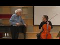 Laurence Lesser Master Class: Bach Suite No. 2, Prelude and Allemande