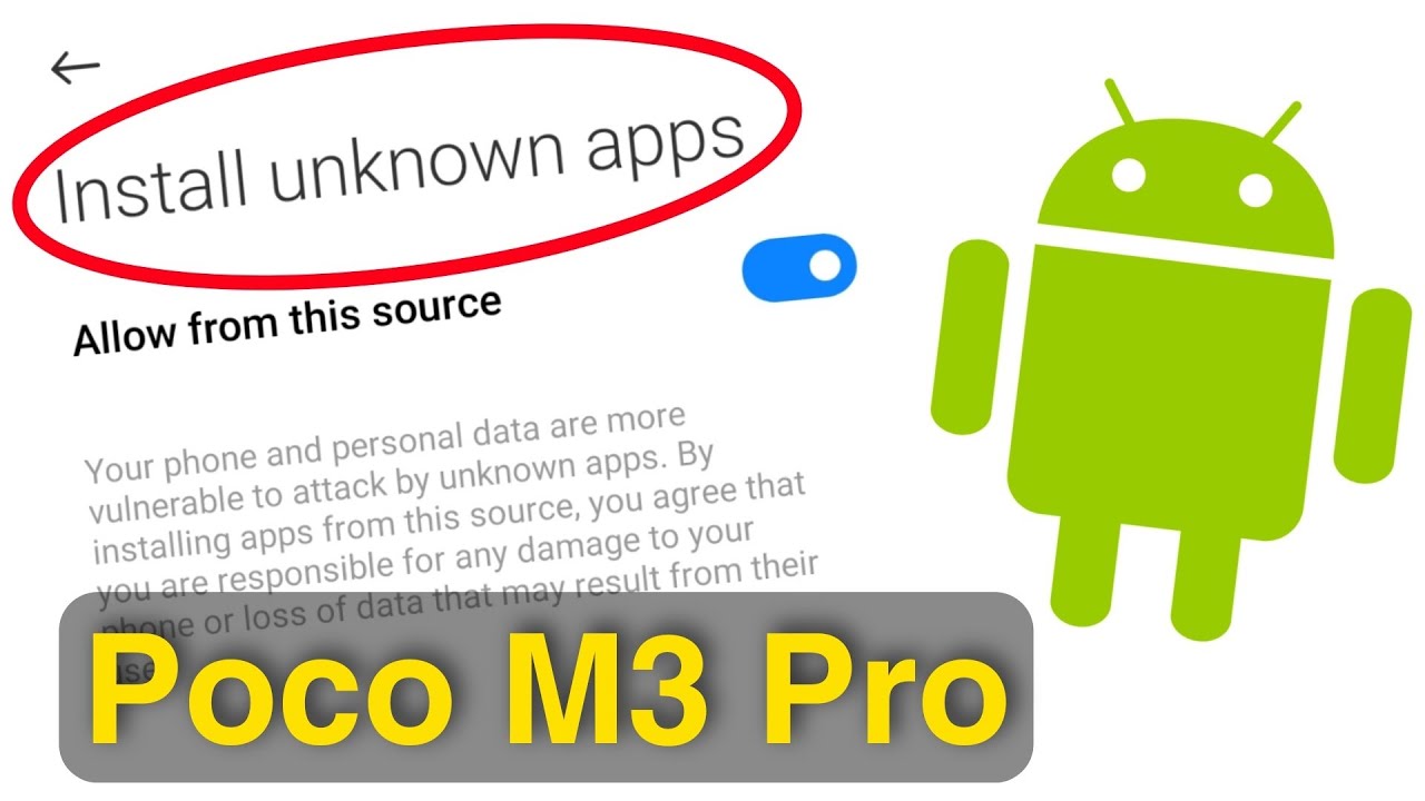 Poco M3 Pro Unknown Sources Setting | How to Install Unknown Apps in Poco M3 Pro