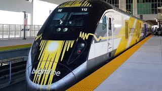Brightline High Speed Rail Full Train Tour 2024 at MCO Orlando Airport (All Cars Shown)
