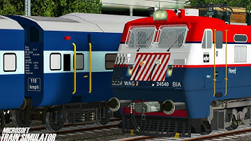 |Part 2| Flat Concor Duty Vijayawada - Chennai Central || Bhilai WAG7 || MSTS Open Rails Journey