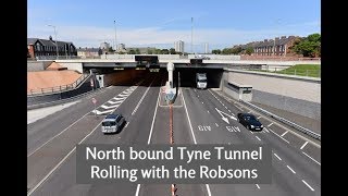 North Bound Through Tyne Tunnel With Caravan