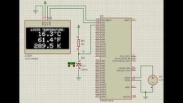 Interfacing STM32 with LM335 sensor and SSD1306 OLED display