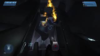 Halo CE - Exploring The Broken Elevator On 343 Guilty Spark. 
