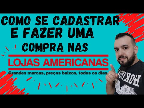 COMO SE CADASTRAR NA LOJA AMERICANAS