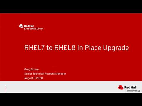 Red Hat Enterprise Linux 7 to 8 In-Place Upgrade Using Leapp