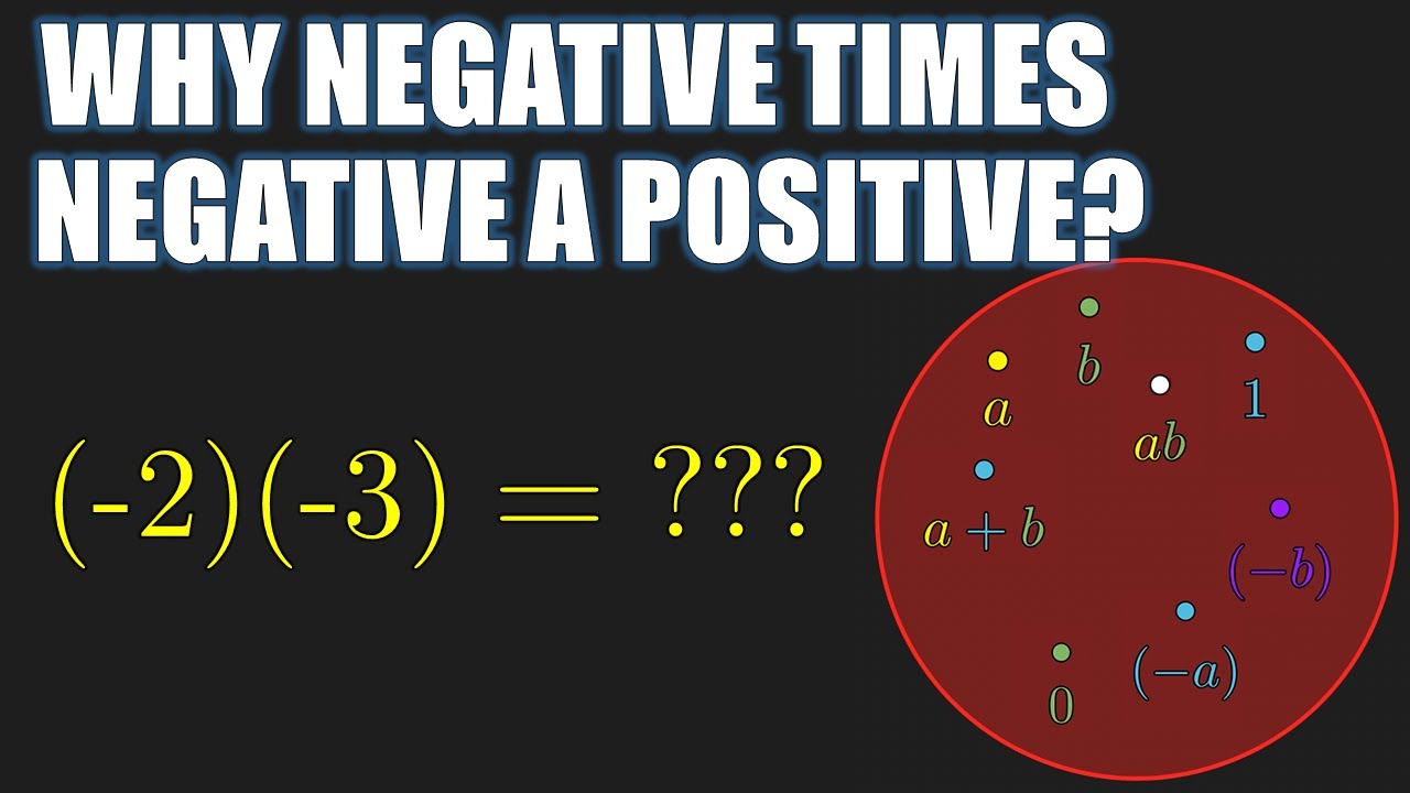 Why Negative Times Negative is Positive - Definition of Ring