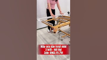 🔥 Máy cưa bàn trượt mini 2 lưỡi tích hợp hút bụi ☎️Zalo: 0963.111.791 #maycuabantruot  #maydancanh