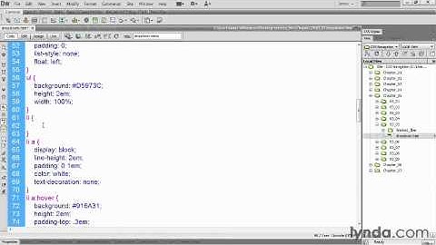 Horizontal drop down menu bar using css lynda tutorial positioning
