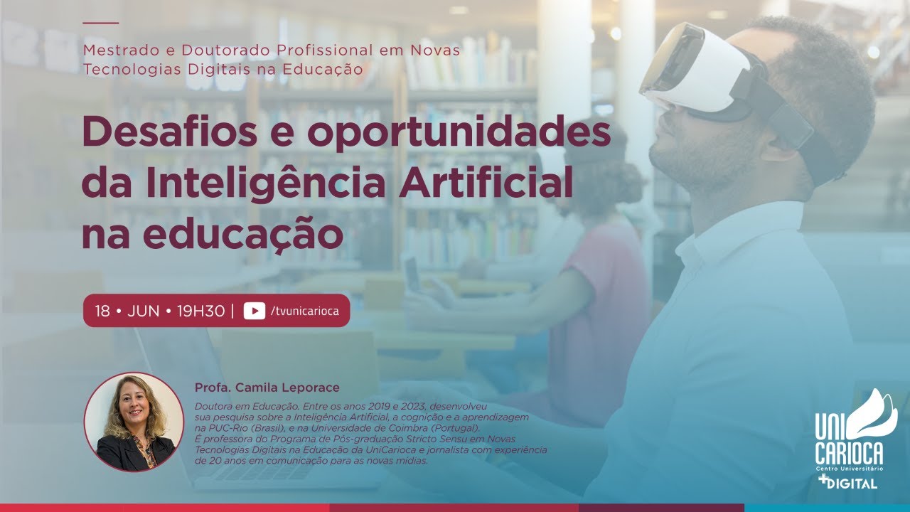 Desafios e Oportunidades da Inteligência Artificial na Educação. - YouTube
