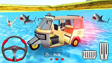 Offroad Tuk Tuk Auto Rickshaw Driving Simulator - Crazy Taxi Driver Android Gameplay walkthrough