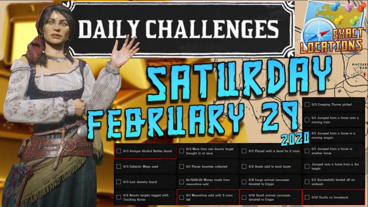 Daily Challenges Madam Nazar Ambush Creeping Thyme Locations RDR2 Red ...