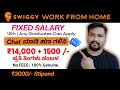 Swiggy Work From Home Part time Full Time Work | Fixed Salary | 12th Any Graduates