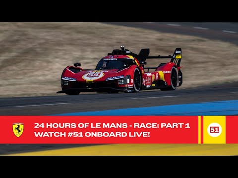 Ferrari Hypercar | Onboard the #51 LIVE race action at 24 Hours of Le Mans 2023 | FIA WEC