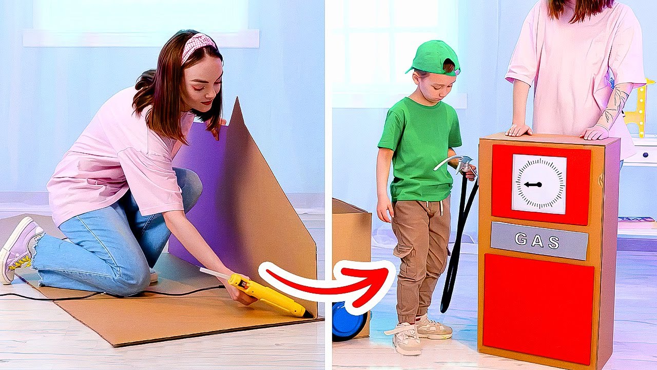 DIY Playhouses and Toys you can make for your kids from cardboard