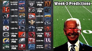My NFL Week 3 Predictions