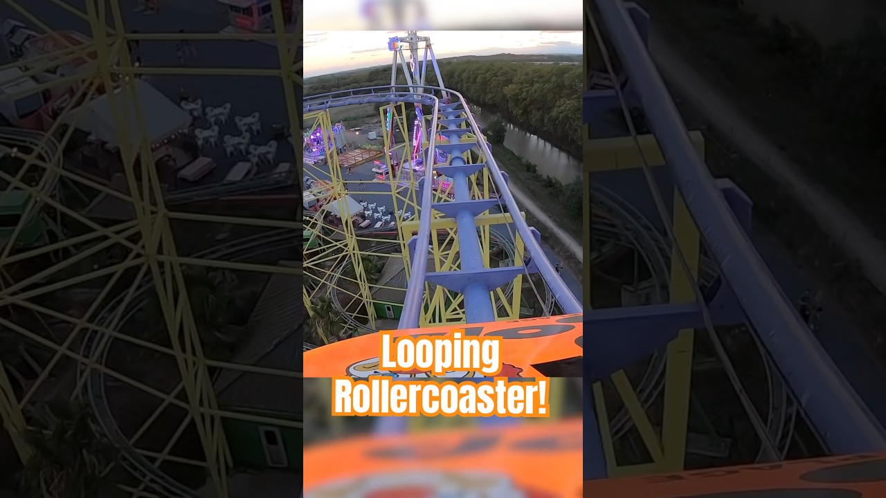 30 Meter hohe Looping Achterbahn „Euro Loop“ - Onride / POV Fabrikus World