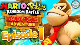 Mario + Rabbids Kingdom Battle Donkey Kong Adventure Gameplay - Episode 1 -  World 1! screenshot 4