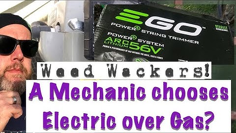 EGO Power + I WATCHED THE VIDEOS! Me? Gas To Electric? A String Trimmer Review!