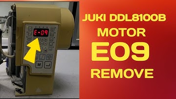 juki ddl8100b-  error 9