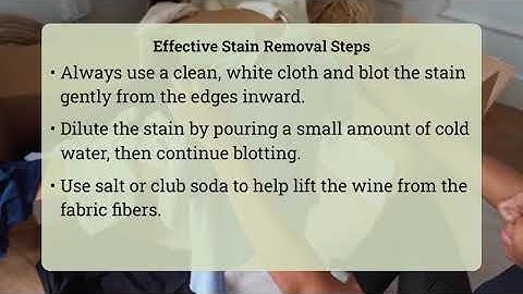 Can Rubbing A Red Wine Stain Make It Permanent?