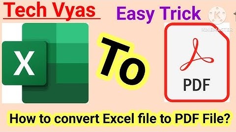 How to convert Excel File to PDF File? #techvyas1 #msexceltricks #excel #exceltopdf #exceltips #yt