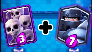 CAN THE MEGA KNIGHT + SKELETON ARMY 3 CROWN?