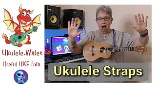 Ukulele Straps - With And Without Strap Buttons and Uke Hook Straps