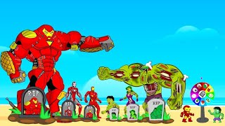 Evolution Of HULK ZOMBIE vs Evolution Of IRON MAN: Back from the Dead SECRET - FUNNY