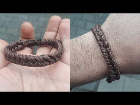 Sümbül hörme bileklik - How to make easy fishtail bracelet