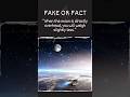 Fake or fact moon attraction         moongravity weightlessness spacefacts physics astronomy