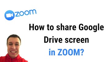 How to SHARE GOOGLE DRIVE SCREEN in ZOOM?