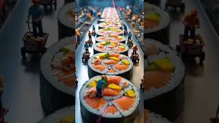 Make sushi 🍣 🍱 #ai #chef #tiny #tinykitchenset #sushi #sushirolls #sushijapan