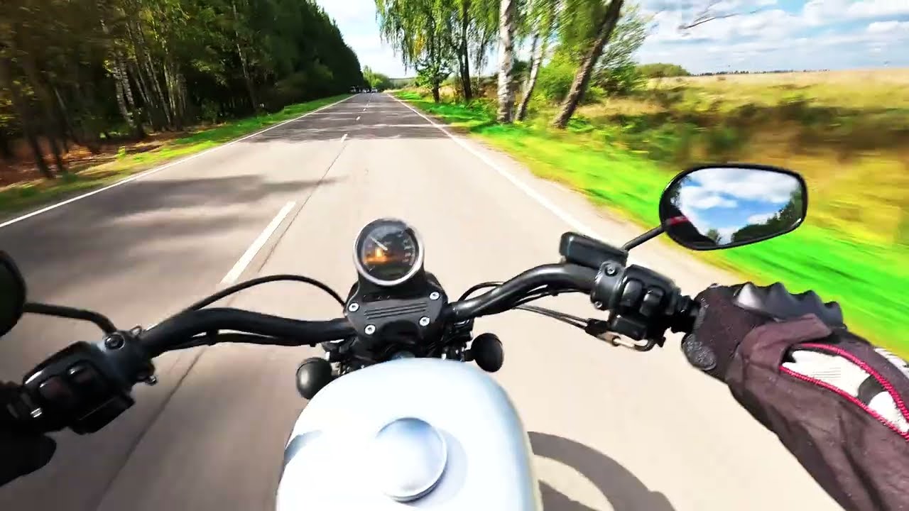Harley Davidson Sportster 1200 и Kawasaki Versys 650 в Клёново Часть 1