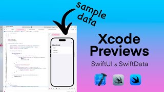 How to Preview SwiftUI & SwiftData App on Xcode Canvas | Sample Data for SwiftUI Previews - 4/9