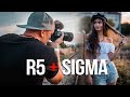 Canon EOS R5 Portrait Photography with Sigma Lenses - 35mm 1.4 and 50mm 1.4 - Behind the Scenes