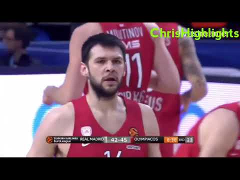 Ολυμπιακός vs Ρεαλ Μαδρίτης 80-79 στιγμιότυπα Turkish Airlines Euroleague