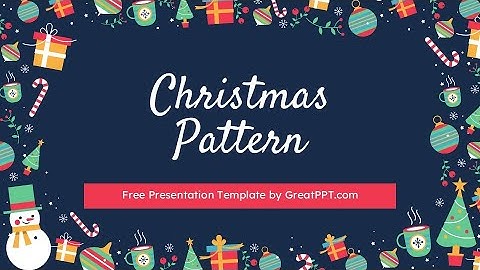 Free Christmas Pattern for PowerPoint & Google Slides by GreatPPT