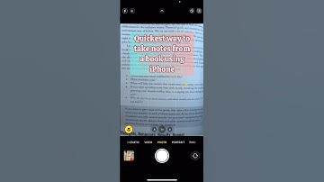 Take notes with iPhone camera using Live Text #iphonetips #artificialintelligence #ocr
