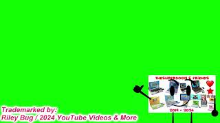 Riley Bug / 2024 YouTube Videos & More's New Watermark (GREEN SCREEN) (FREE TO USE!)
