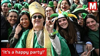 Thousands fill Dublin’s streets to celebrate St Patrick’s Day