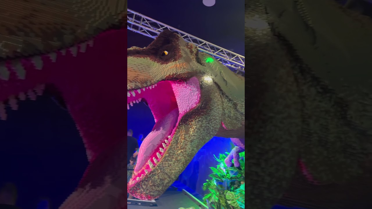 LEGO Jurassic World Exhibition Tour: Life-Sized Dino Models!  