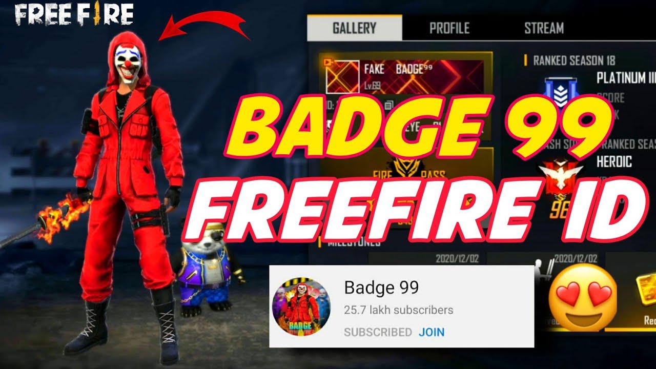 Badge 99 id number | Badge 99 real id 🔥Badge 99 uid | TSG - YouTube