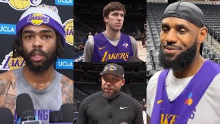 Lakers vs Nuggets | Lakeshow Practice Interviews ahead of Game 1: DLo, Coach Ham, Austin \& LeBron