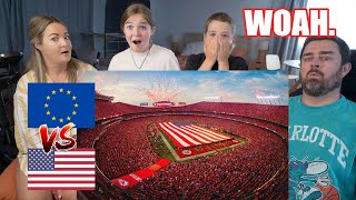 New Zealand Family React to American Footballs Fans vs European Football Fans! (WHO DID IT BETTER?)