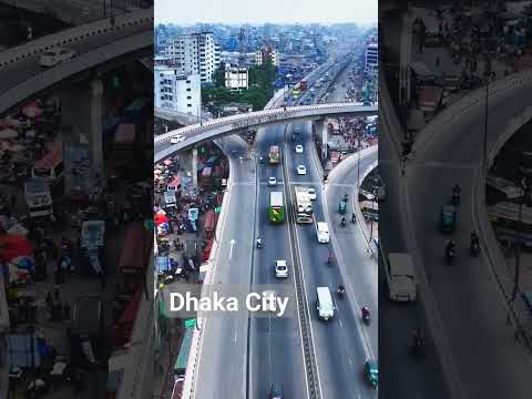 City Flyover Dhaka Bangladesh #shorts #aerialview #drones #citylife #flyover #bangladesh #youtube